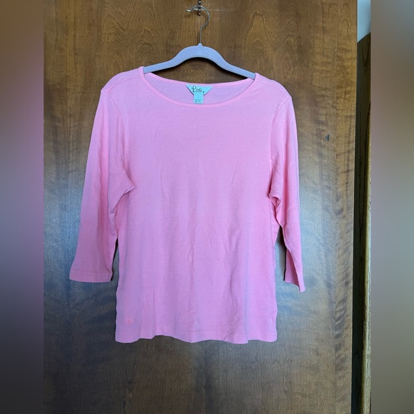 Lilly Pulitzer Tops - Lilly Pulitzer Light Pink Long Sleeve Top